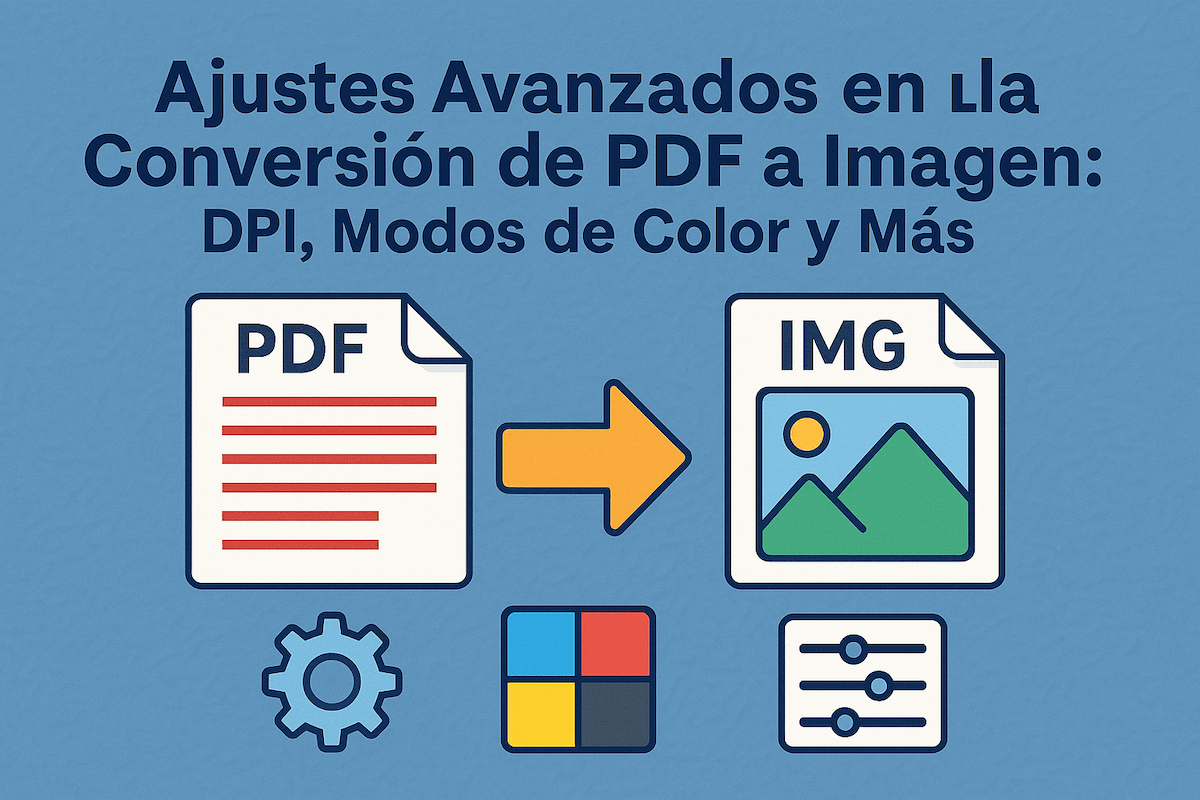Ajustes Avanzados en la Conversión de PDF a Imagen: DPI, Modos de Color y Más