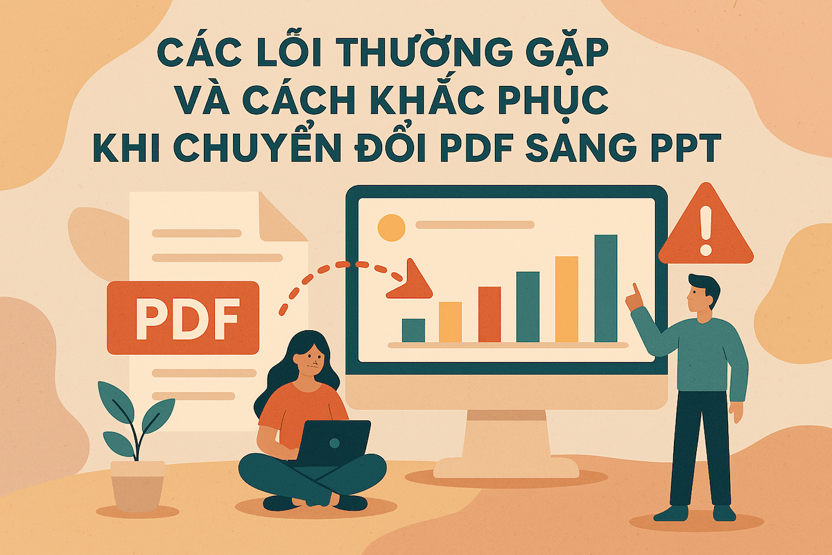 Các lỗi thường gặp và cách khắc phục khi chuyển đổi PDF sang PPT