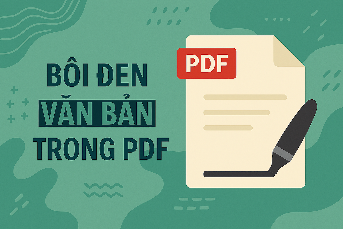 Cách bôi đen văn bản trong tài liệu PDF trực tuyến – Nhanh chóng, bảo mật, dễ sử dụng