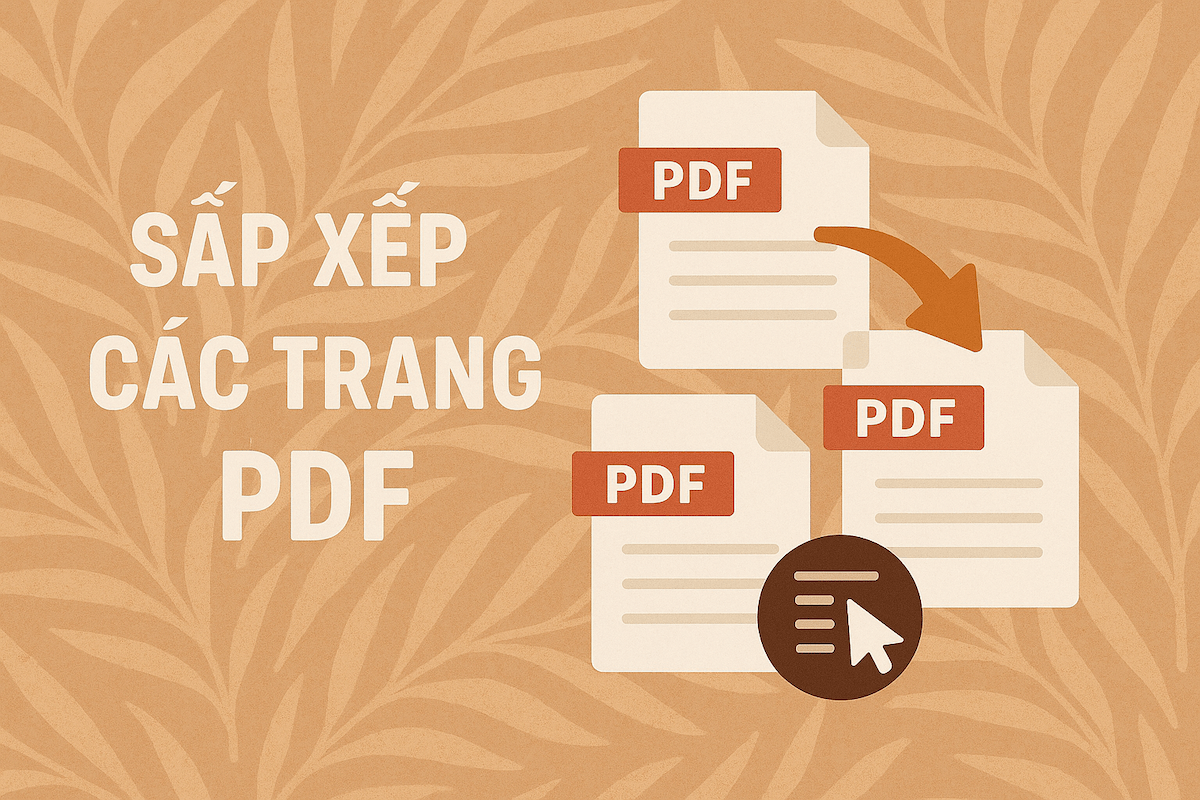 Cách sắp xếp lại trang trong file PDF trực tuyến – Nhanh chóng, dễ dàng, miễn phí