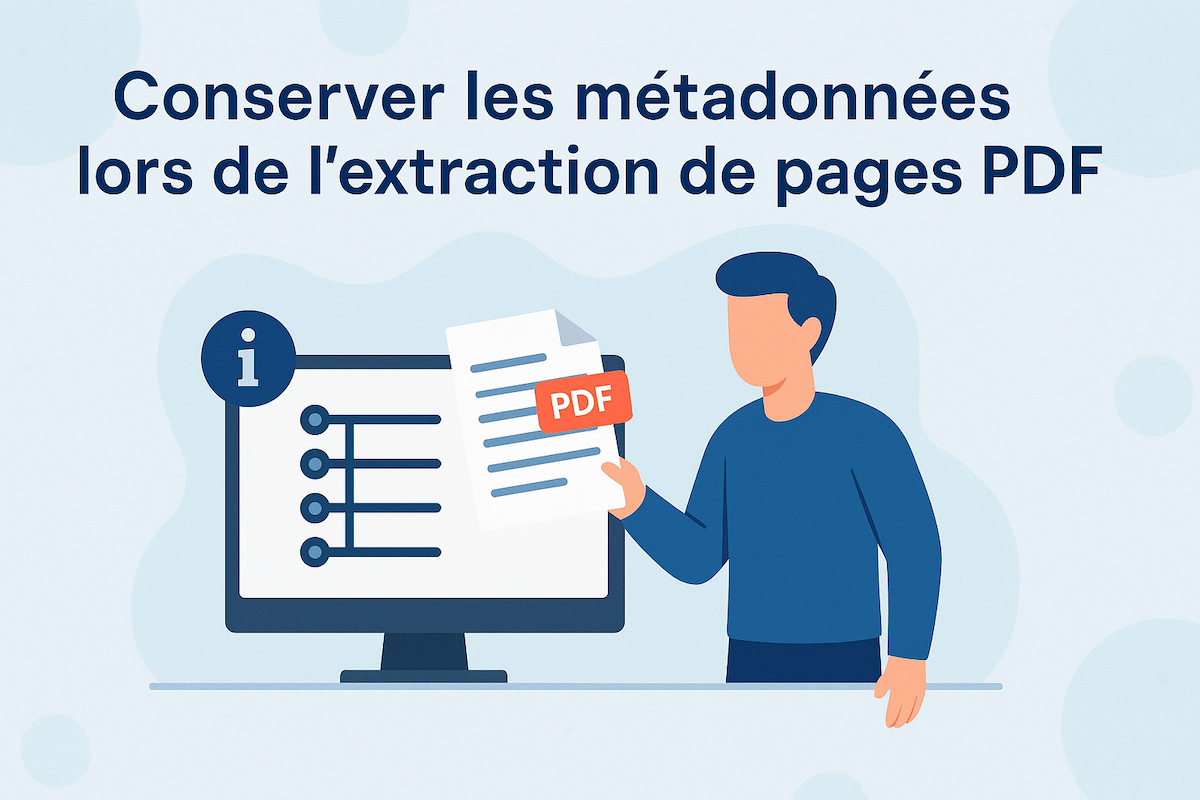 Conserver les métadonnées lors de l’extraction de pages PDF