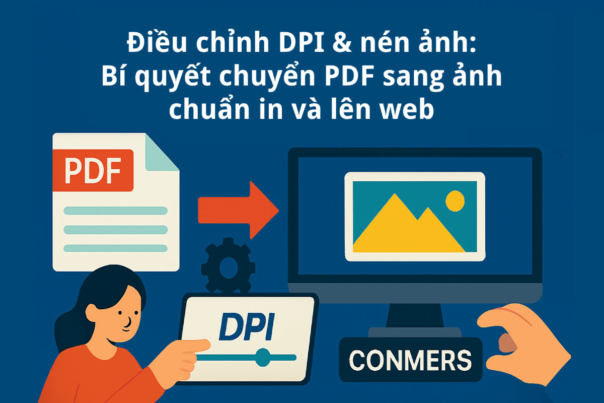 Điều chỉnh DPI & nén ảnh: Bí quyết chuyển PDF sang ảnh chuẩn in và lên web