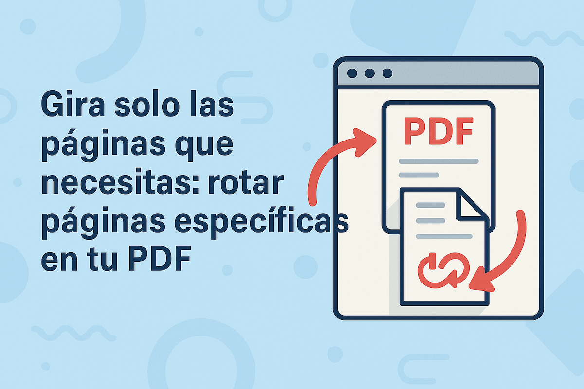 Gira solo las páginas que necesitas: rotar páginas específicas en tu PDF