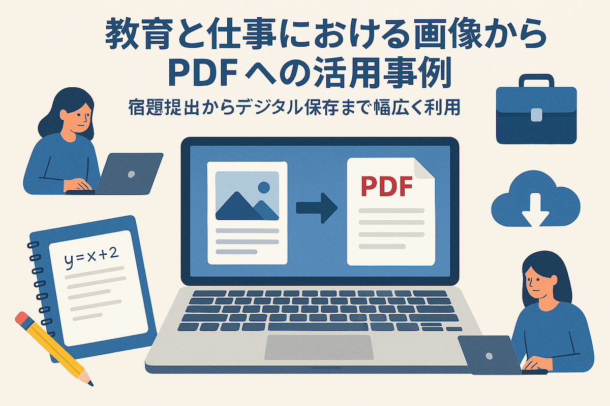 教育と仕事における画像からPDFへの活用事例 – 宿題提出からデジタル保存まで幅広く利用