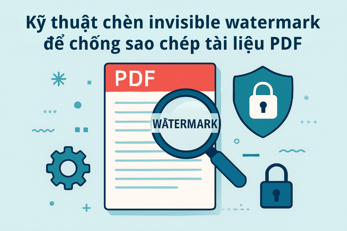 Kỹ thuật chèn invisible watermark để chống sao chép tài liệu PDF