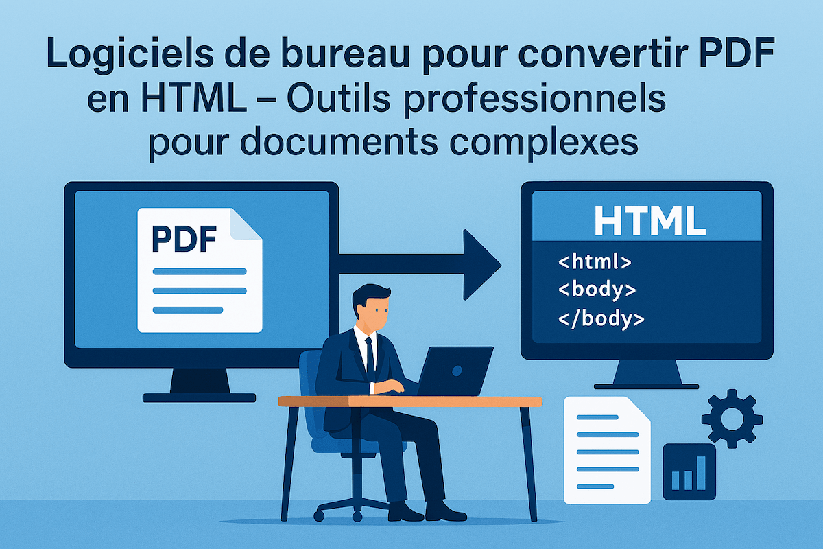 Logiciels de bureau pour convertir PDF en HTML – Outils professionnels pour documents complexes