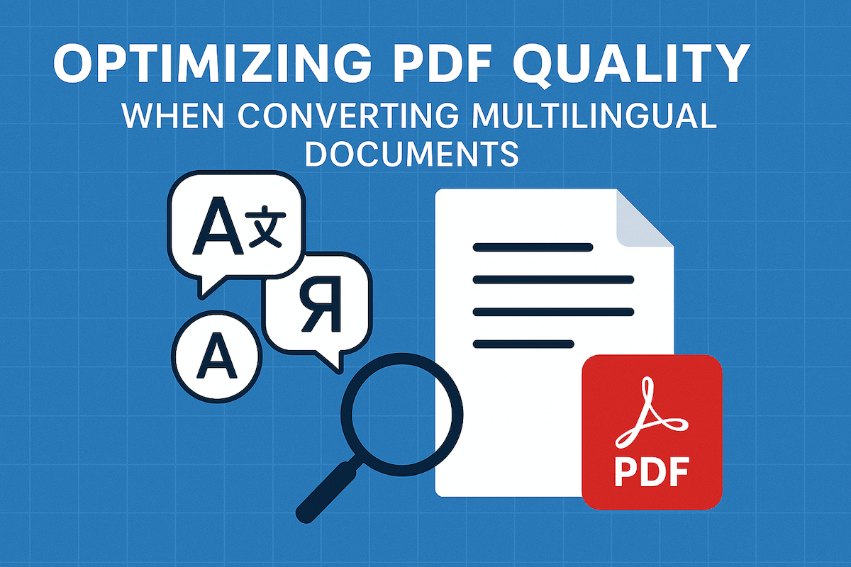 Optimizing PDF Quality When Converting Multilingual Documents