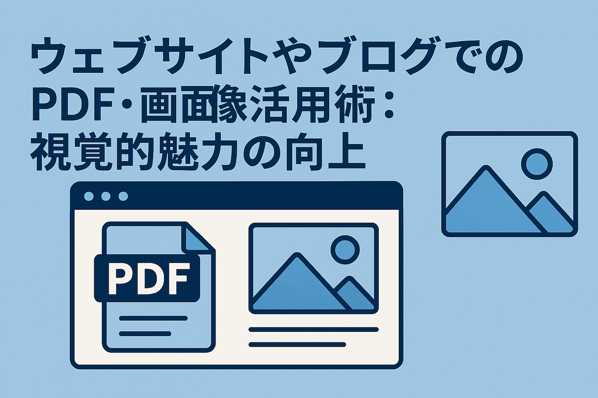 ウェブサイトやブログでのPDF-画像活用術：視覚的魅力の向上