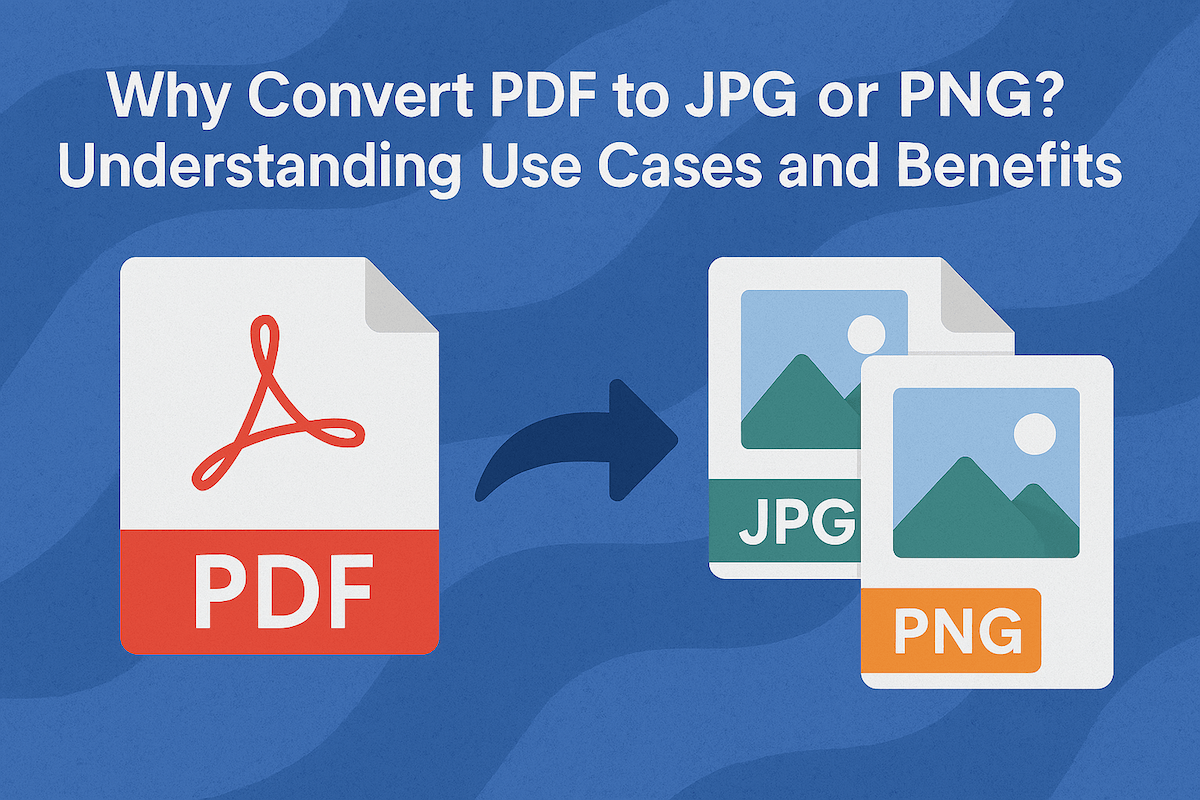 Why Convert PDF to JPG or PNG? Understanding Use Cases and Benefits
